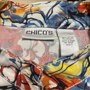 Chico's Floral Jacket Size Medium (Chico’s 2)